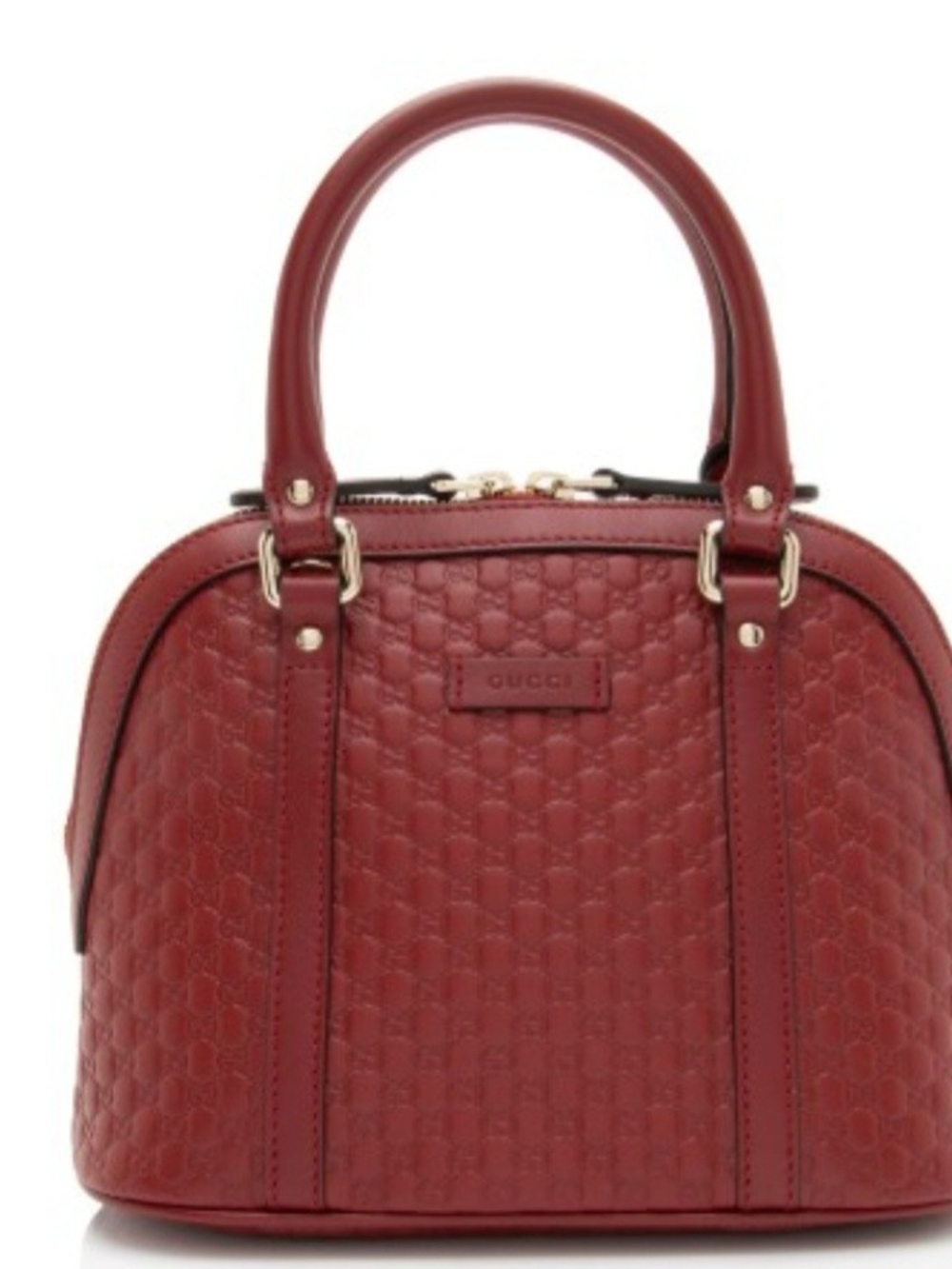 Gucci Burgundy Red Microguccissima Leather Small Two Way Bag